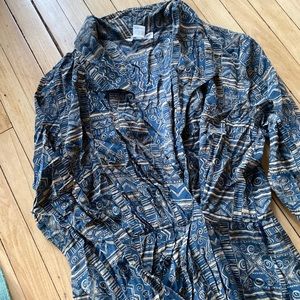 Vintage mixed fabric dress